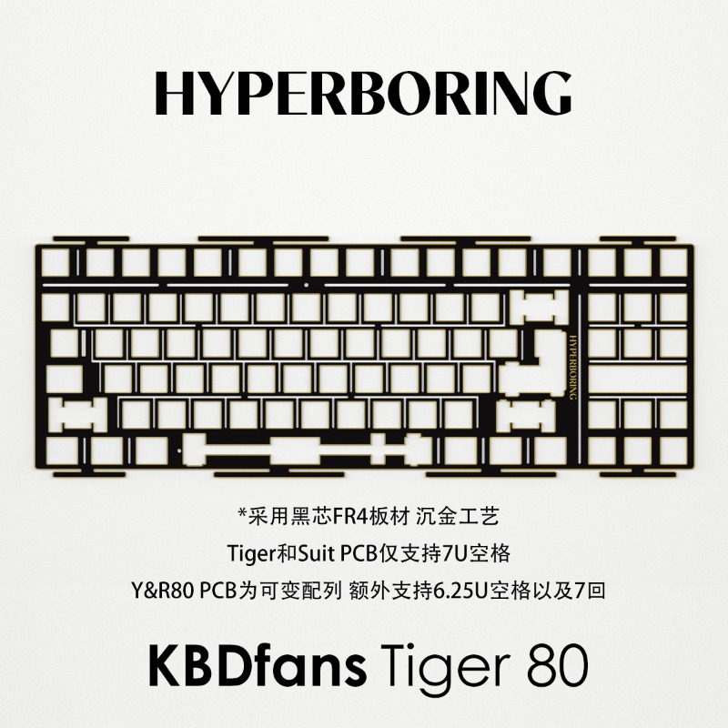 HYPERBORING Tiger80 Keyboard P - đánh giá và giá Gaming Keyboard Ergonomics