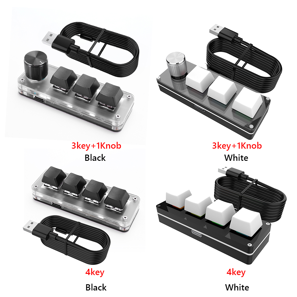 3 Key 1 Knob/4 Key One Handed  - đánh giá và giá Gaming Keyboard 1 Hand