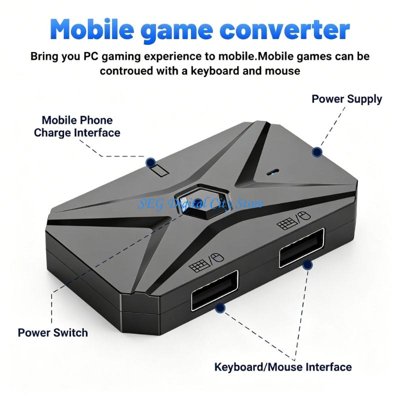 U75B Bộ chuyển đổi bàn phím ch - đánh giá và giá Gaming Keyboard And Mouse Converter For Mobile