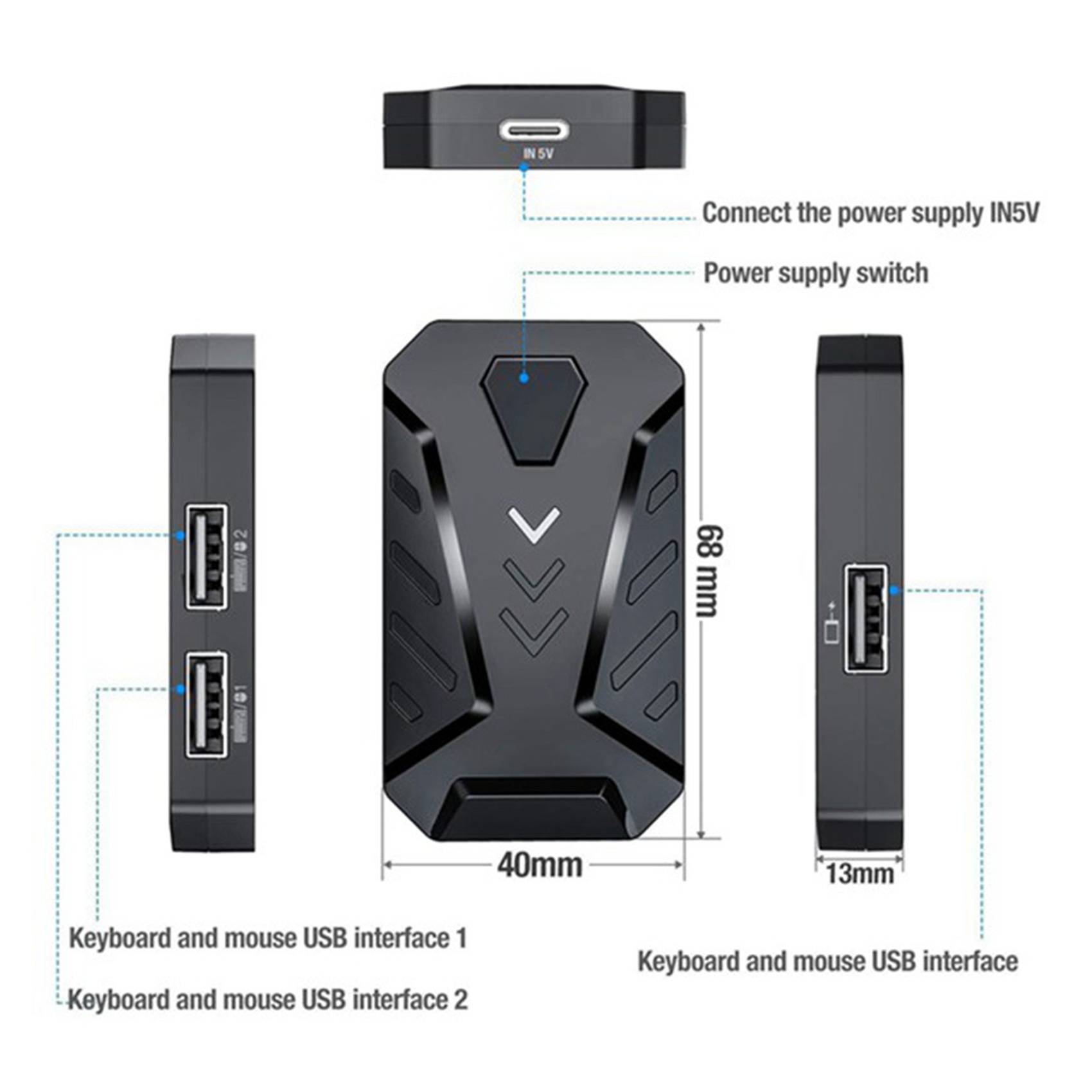 -A94Z Portable Mobile Gaming K - đánh giá và giá Gaming Keyboard And Mouse Converter For Mobile