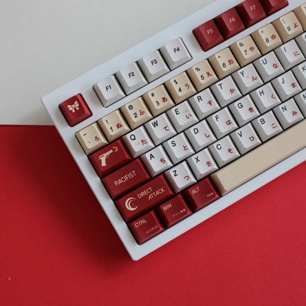 Lycoris Giật Anime PBT Keycap  - đánh giá và giá Gaming Keyboard Ergonomics