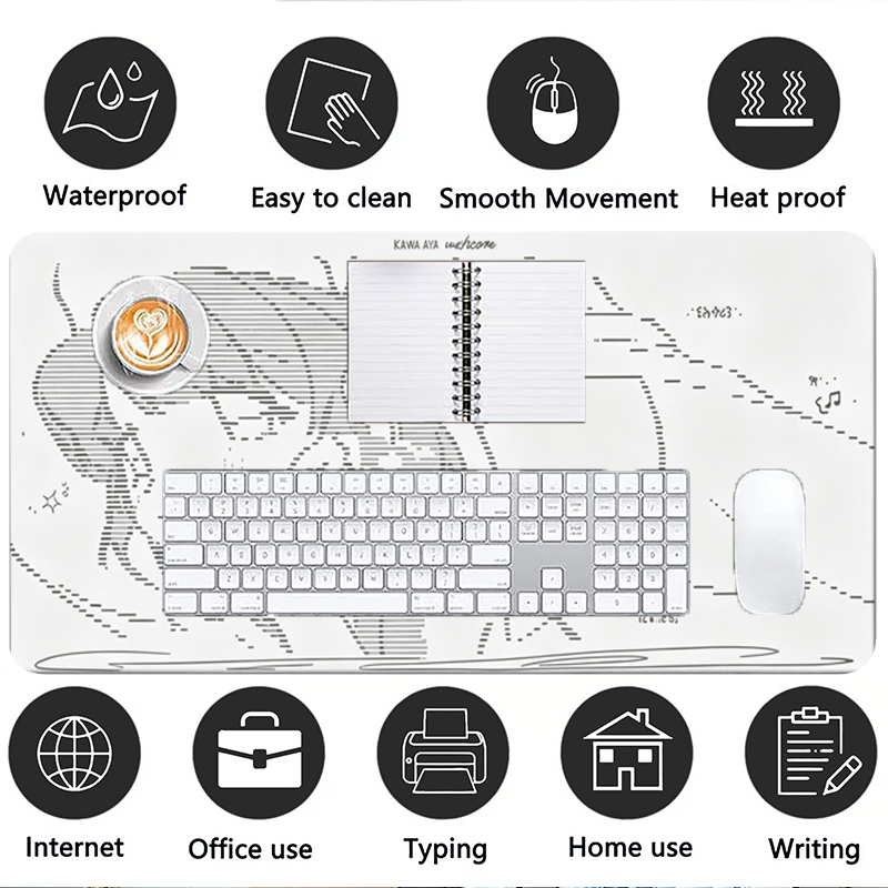 1Pcs Leather Mouse Pad Anime A - đánh giá và giá Gaming Keyboard And Mouse Pad