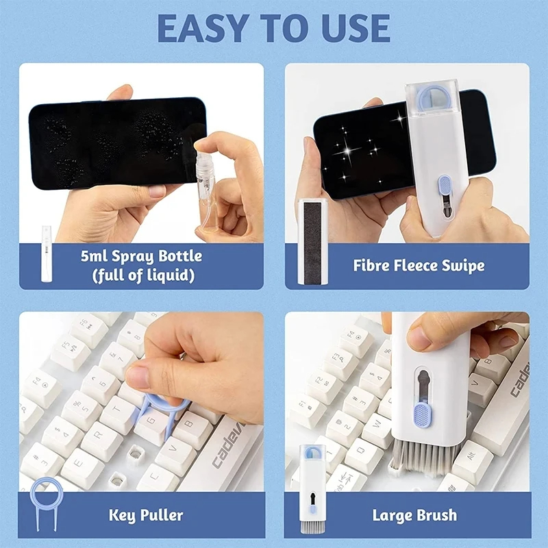 7 in 1 Computer Keyboard Clean - đánh giá và giá Keycap Puller Ring